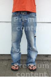 Leg Man Asian Casual Jeans Slim Street photo references