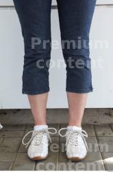 Calf Woman White Casual Trousers Average