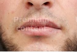 Mouth Man White Hairy Casual Average