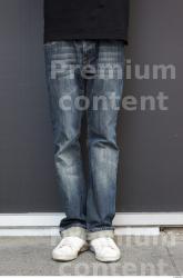 Leg Man Casual Jeans Athletic Street photo references