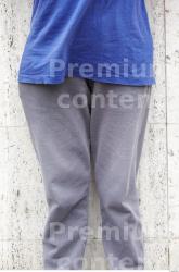 Thigh Head Woman Sports Trousers Chubby Street photo references
