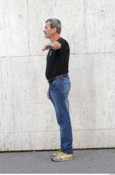 Whole Body Man T poses Casual Slim Street photo references