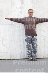 Whole Body Man T poses White Army Average