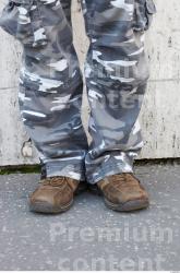 Calf Man White Army Trousers Average
