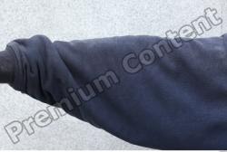 Forearm Man White Casual Sweatshirt Slim