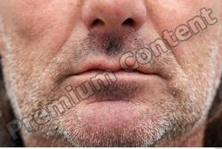 Mouth Man White Chubby Bearded