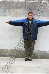 Whole Body Head Man T poses Casual Uniform Slim Chubby Street photo references