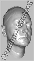 Female head 3D scan