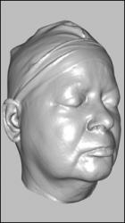 Female head 3D scan