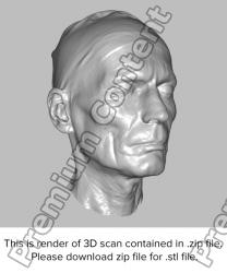Male head 3D scan - Milan