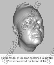 Female head 3D scan - Romana