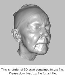 Female head 3D scan - Jirina