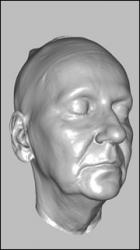Female head 3D scan - Olga