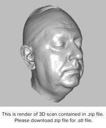  Male 3D head scan # 3