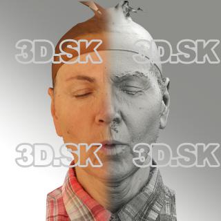 3D head scan of O phoneme - Iveta