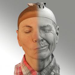 3D head scan of emotions and phonemes - Iveta