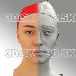 3D head scan of neutral emotion - Dina