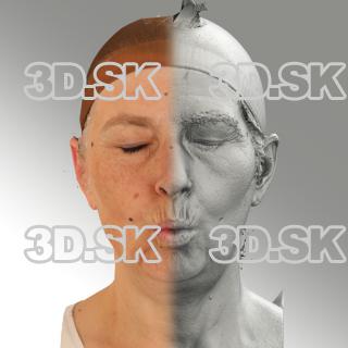3D head scan of O phoneme - Eva
