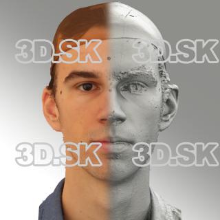 3D head scan of neutral emotion - Kuba