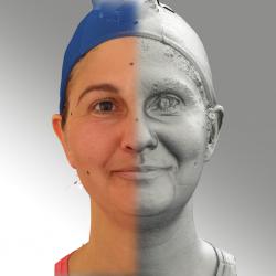 Head Woman White Average 3D Scans