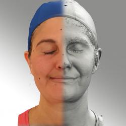 Head Woman White Average 3D Scans