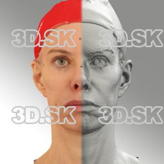 3D head scan of Sad - Bolard