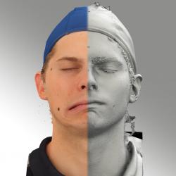 3D head scan of emotions and phonemes - David