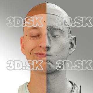 head scan of sneer emotion right - Dominik 08