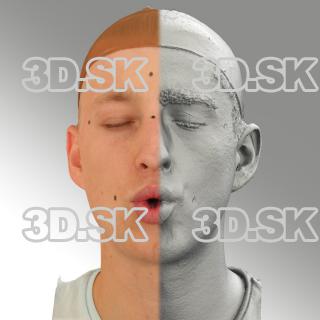 head scan of O phoneme - Dominik 06