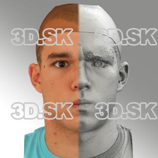 head scan of angry emotion - Jakub 05