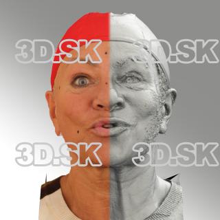 head scan of sneer emotion - Miroslava 12