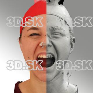 head scan of emotion - Ludmila 09