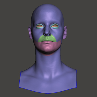 Head Woman White Bald 3D Retopologised Heads