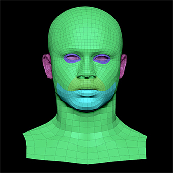 3D Retopologised Heads