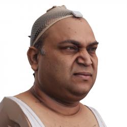 Head Man Chubby 3D Phonemes And Emotions Indian