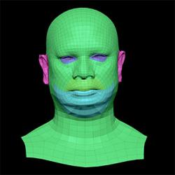 Retopologized 3D Head scan of Enoch Gorat SubDivision