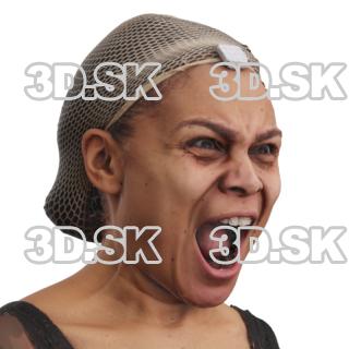 Raenia Freeman Raw Morph Scan - Jaw Scream Nose Wrinkler