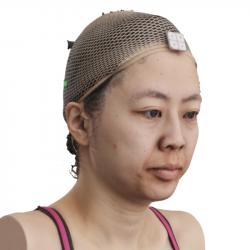 Head Woman Asian 3D Phonemes And Emotions