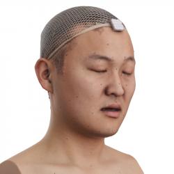 Head Man Asian 3D Phonemes And Emotions