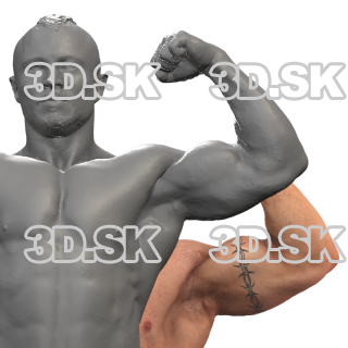 Duncan Raw Flexing Biceps Scan 05