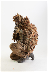  Frankie Perry Russian Sniper in Ghillie Kneeling 