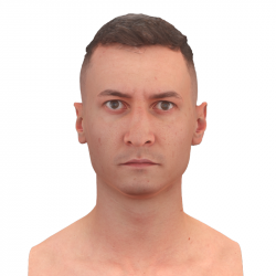 Charlie Dean Raw Head Scan