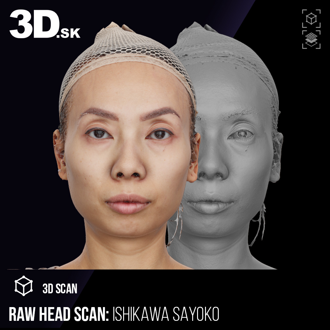 3D.sk Raw Head 3D Scan