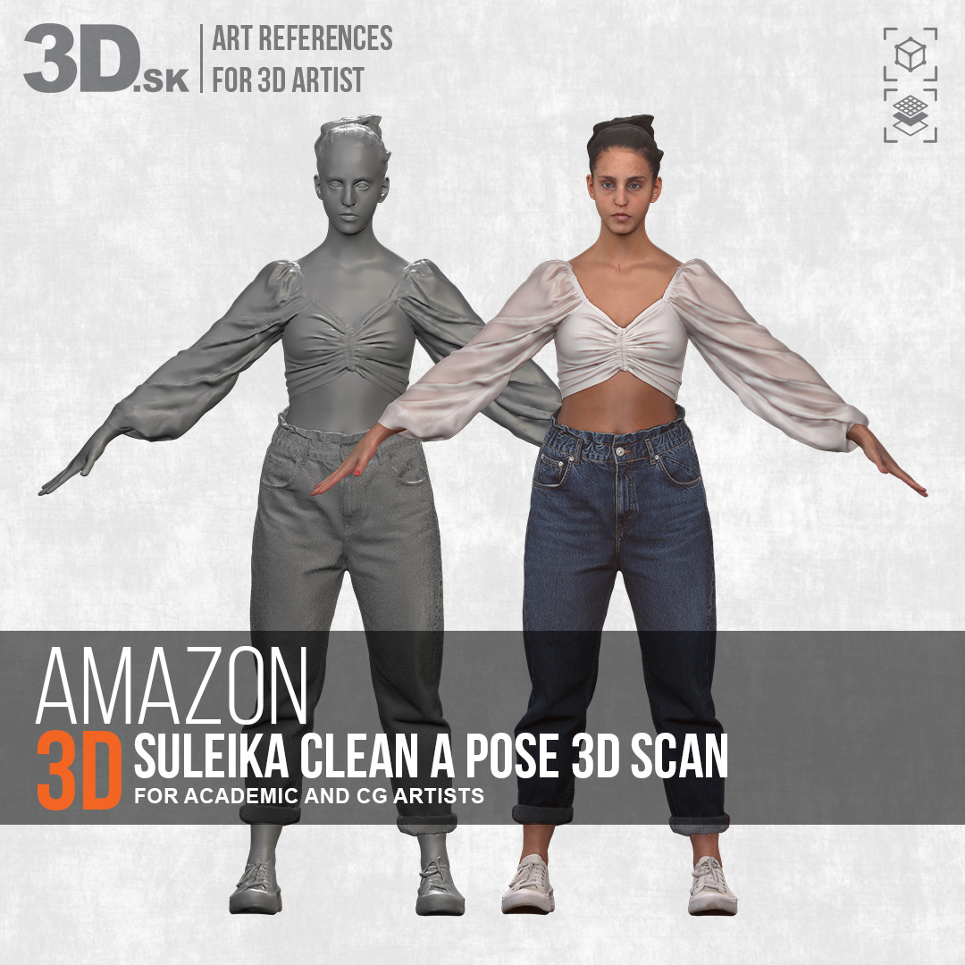 Suleika - Amazon Warrior A pose 3D scan