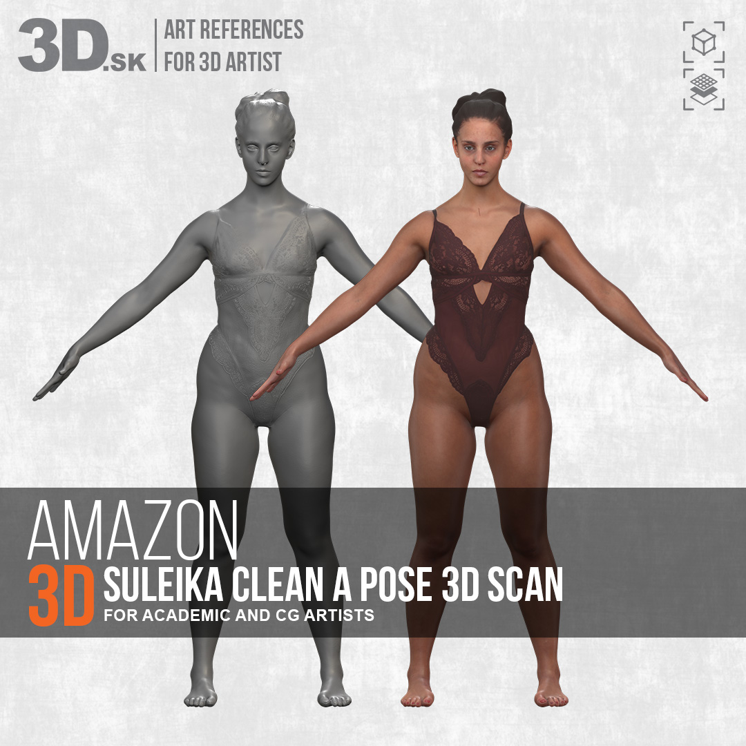 Suleika - Amazon Warrior A pose 3D scan