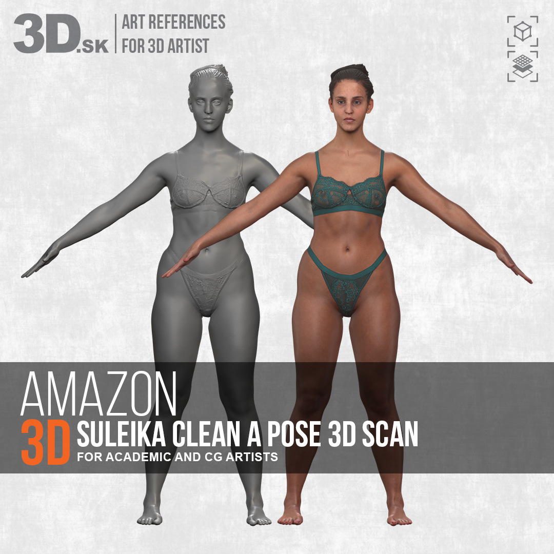 Suleika - Amazon Warrior A pose 3D scan